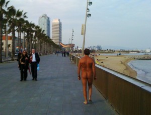 naked people in barcelona