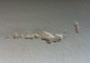 My chalky, crumbling walls.