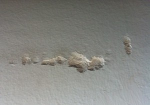 My chalky, crumbling walls.